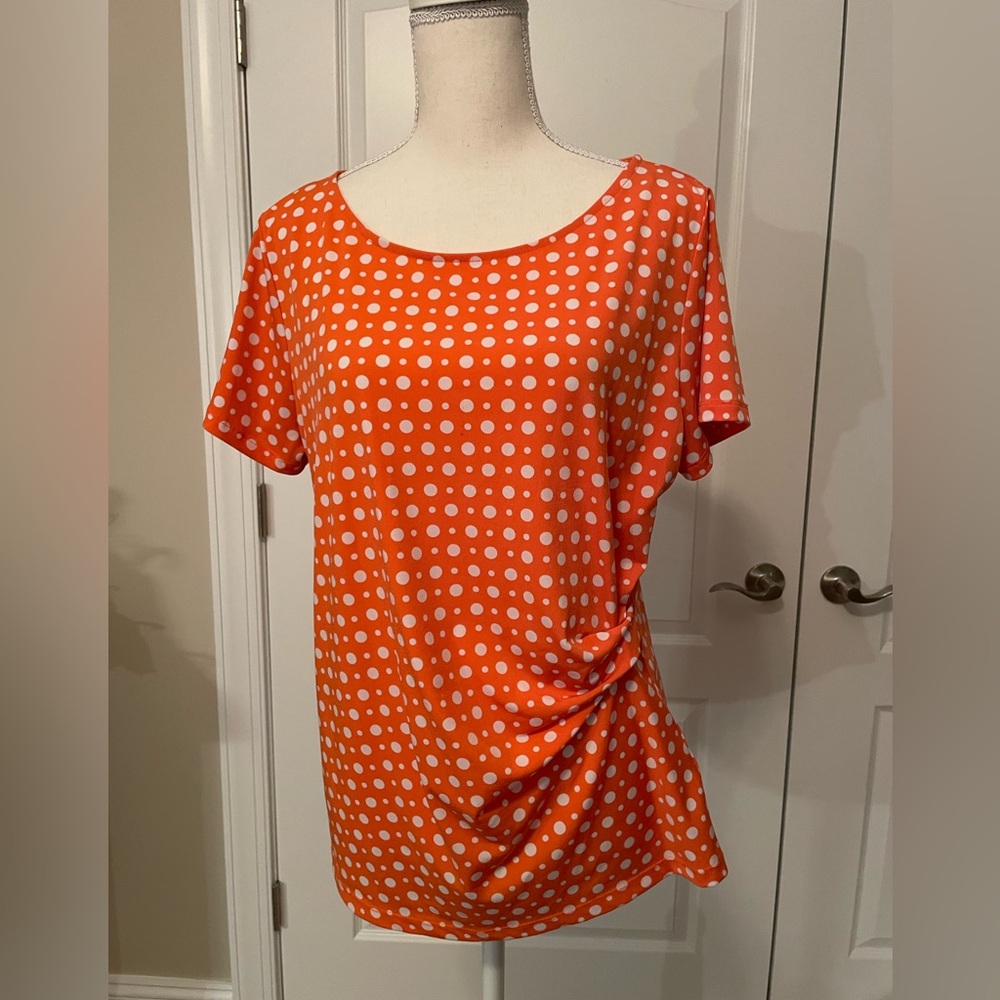 Jones NY, XL, short sleeve, Side Ruched
